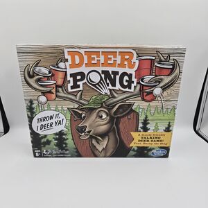 Deer Pong Game Features Talking Deer Head with Music Pre-owned Great Condition